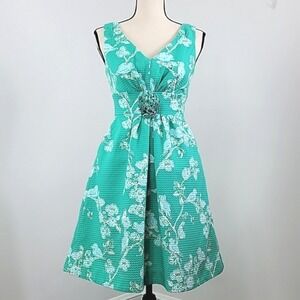 Lilly Pulitzer Parker Mini Dress Birds and the Bees Print in Lagoon Green 2